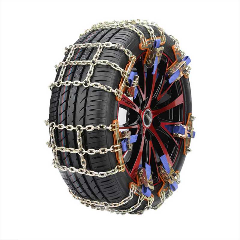 Produit routier de voyage, pneu de voiture, chaîne à neige, antidérapante, résistante à l'usure, roue de camion en acier, boue, chaîne de sécurit