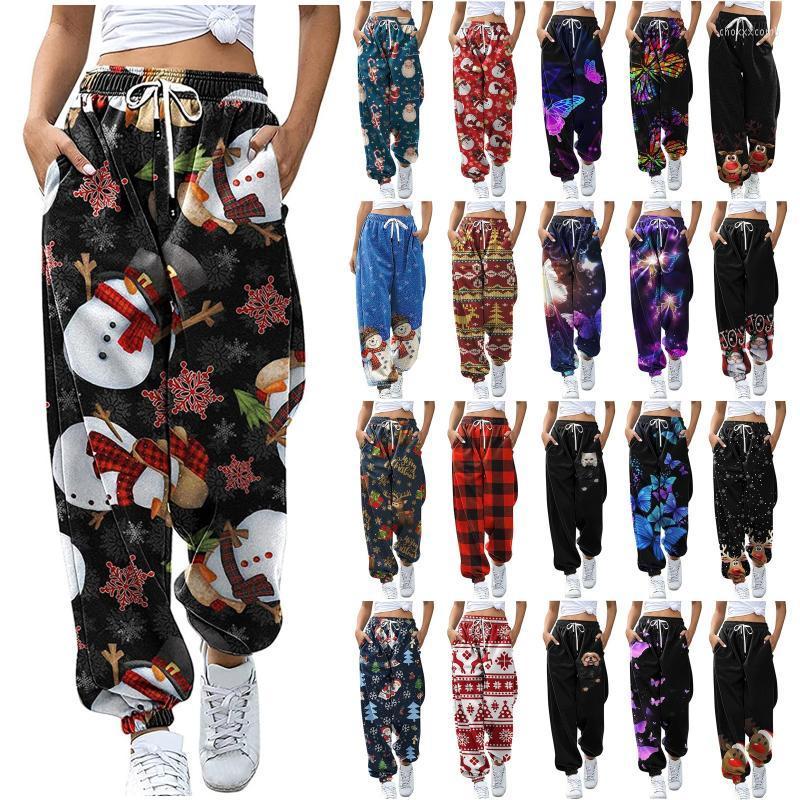 

Women' Pants & Capris Women Sweat Pant Harajuku Cartoon Printed Trousers Jogger 2022 Drawstring Cargo Streetwear Casual Sweatpant Autumn, Black