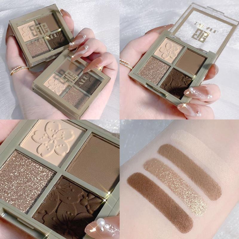 

Eye Shadow Color Easy To Matte Pearlescent Earthy Palette Professional Eyeshadow Pallete Cosmetic TSLM1Eye, Pink