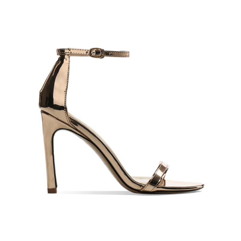 Myyshop femmes sandales classiques talons hauts 10 cm fétiche été dames daim chaussures en cuir femme sandale pompes femme