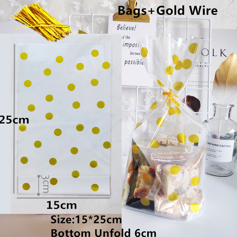 

Chocolate Decoration Plastic Bag Cookie Candy Bags Christmas Gift Bag Lollypop Bread Packing Party Wedding 20Sets