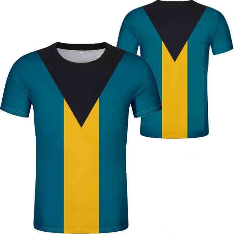 

Bahamas T-shirt Bhs DIY Country T-shirt Bs Flag Nation Clothes Free Print Custom Po College Black White Red Jersey 220607