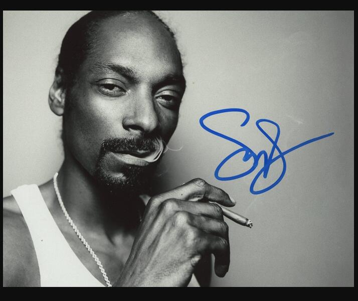 

snoop dogg Signed Autograph signatured Autographed auto signature photo poster, Customize