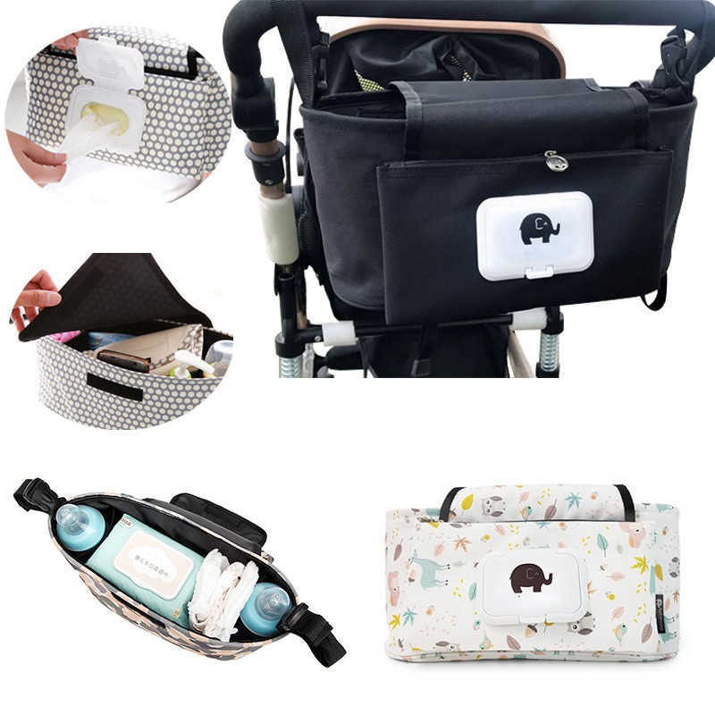 

Hanging Diaper Storage Baby Stroller Bag Mommy Bag Kids Car Cup Holder Cover Trolley Organizer Pumping Bag Stroller Accessories