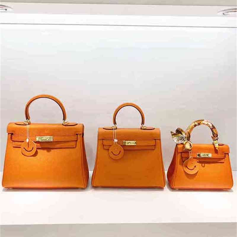 

2022 Herme Designer Handbag It's Only 30. the Same Bag, Kely Women's Lychee Grain Leather Mini Single Shoulder Big Bag