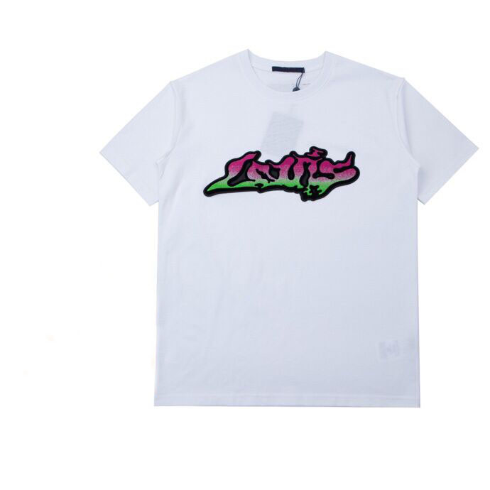 

2022ss Spring/Summer High Quality Designer Letter Print T-Shirt Cotton Fabric Round Neck Pullover Short Sleeve Unisex T-Shirt o59f, White