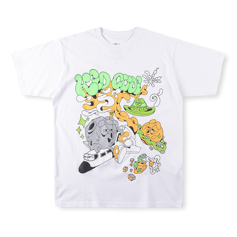 T-shirt à manches courtes Tee Cartoon Print 11 T-shirts de haute qualité Hip Hop Oversize T-shirts noirs Tee