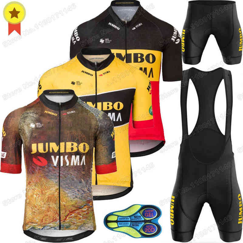 

Jumbo VIsma 2022 Cycling Clothing France Tour Cycling Jersey Set Belgium Wout van Aert Road Bike Shirts Suit Bicycle Bib Shorts, 15