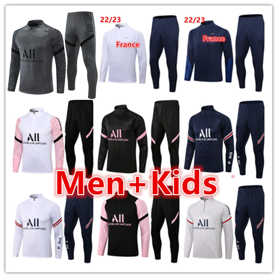 

2021 2022 2023 mens + kids trainers soccer tracksuit jerseys sets 20 21 men kid football training suit jacket tracksuits kits survetement foot chandal futbol