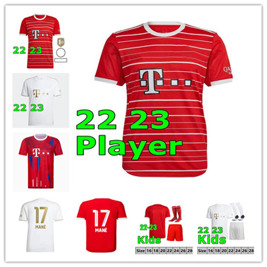 

fans player GRAVENBERCH mane soccer jerseys 22 23 SANE BaYERN MuNIcHS COMAN MULLER DAVIES KIMMICH football shirts Men Kids kit 2022 2023 uniform 10th Champion DE LIGT, 22 23 home aldult player uc