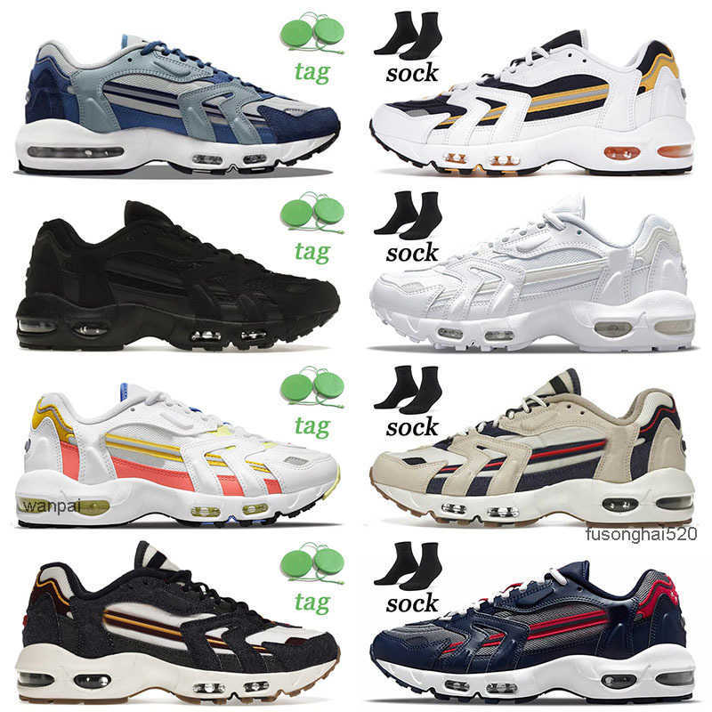 

Runners 96 96s Running Shoes Trainers Pure Platinum Purple Dawn Flat Beach Goldenrod Mystic Teal Midnight Navy Triple Black W OG designer shoes, 36-45 triple black