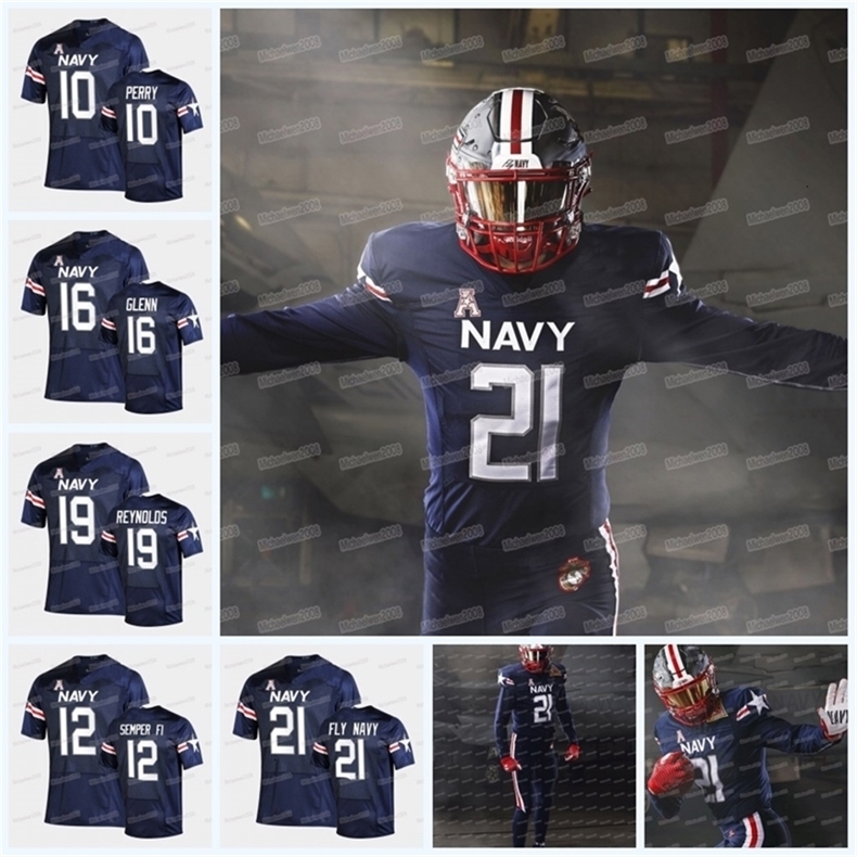 

Uf CeoMitNess NCAA Navy Midshipmen Navy Fly Navy Rivalry Football Jersey Semper Fi Malcolm Perry Isaac Ruoss Bijan Nichols Mike Wahle Johnny Hodges Joe, Men
