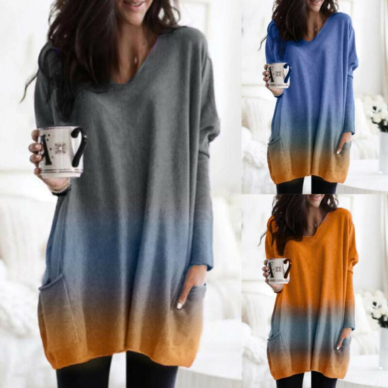 

Women Clubwear Sequin V Neck Long Sleeve Tops Casual T-Shirt Blouse Plus Size Women' Blouses & Shirts, As photo