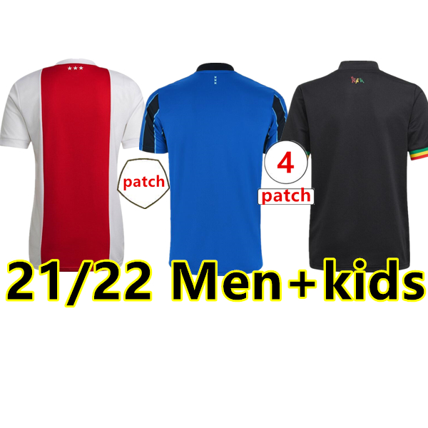 

21 22 ajaxes Bob Marley Soccer Jerseys TADIC BERGHUIS HALLER Third black Kit ANTONY NERES CRUYFF KLAASSEN GRAVENBERCH 2022 football shirts men kids sets uniforms A24, 21/22 home