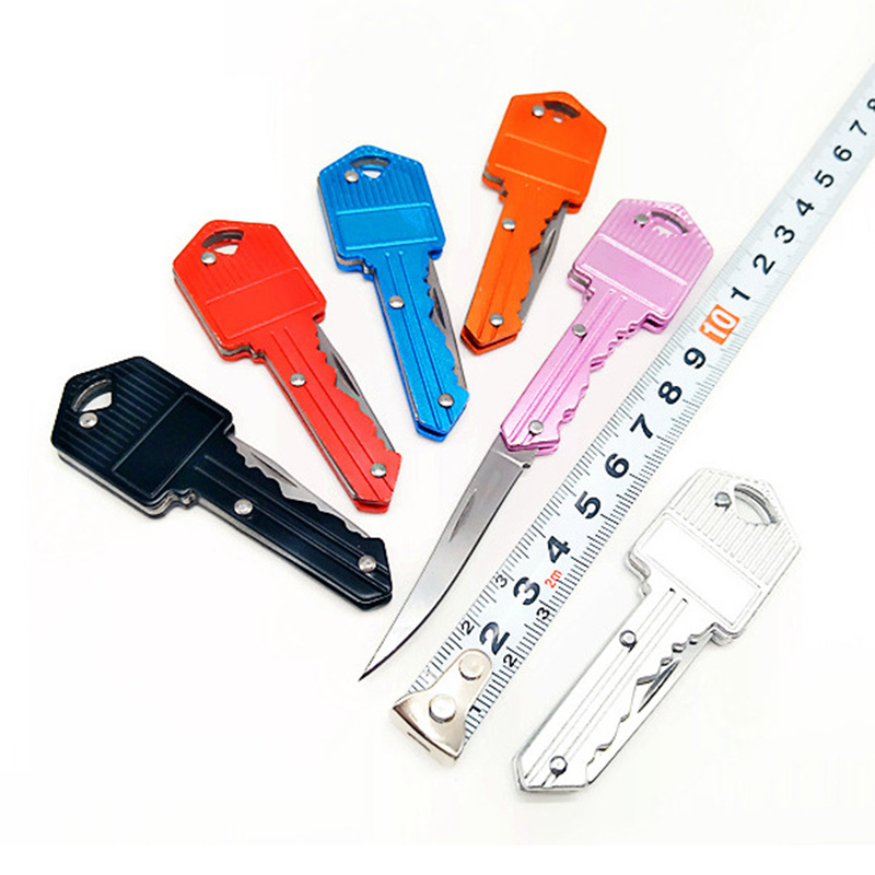 

Folding Knife Stainless Keychains Mini Pocket Knives Outdoor Camping Hunting Tactical Combat Knifes Survival Tool 7 Colors