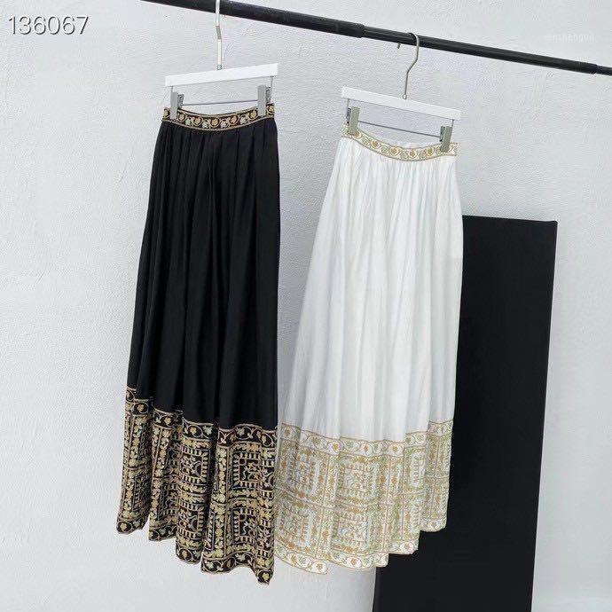 

Skirts Zk1818 Fashion Women's 2022 Runway Luxury European Design Party Style Clothing, Black