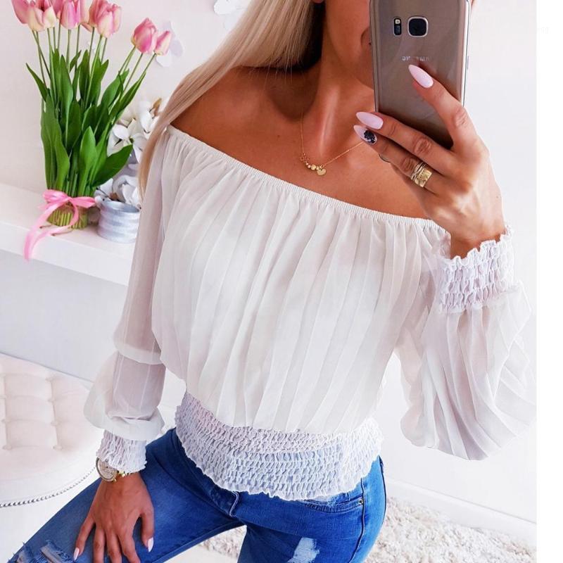

Women Sexy Shirt Top Autumn Long Sleeve Off Shoulder Loose Blouse Tops Ladies Casual Outdoor Party Clothing Women' Blouses & Shirts, As pic