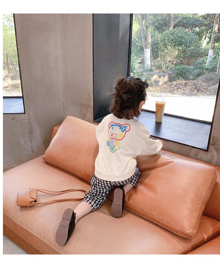 

T-shirts Girls Net Red Sweater 2022 Korean Version Of The Spring Product Children's Cartoon Baby Foreign Style Loose TopT-shirts, Black