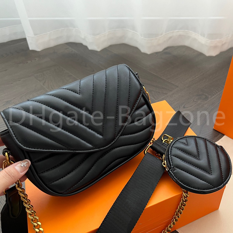 

Designer Messenger Bag Ladies Shoulder Bag 2022 Fashion Woc Wave Pattern Flap Chain Handbag, Extra shipping fee