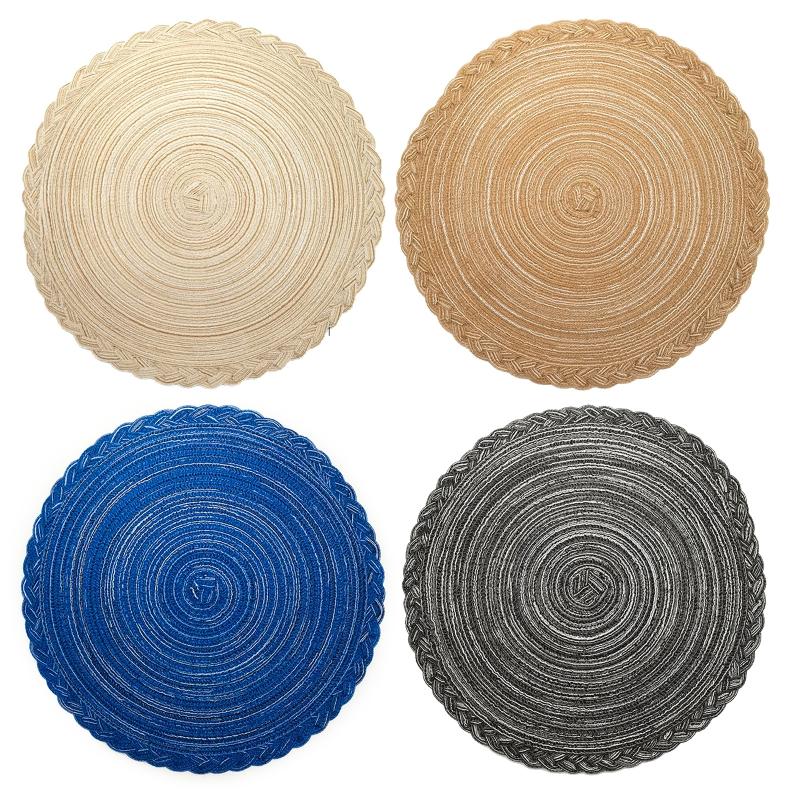 

Mats & Pads Cotton Table Placemat For Round Insulation Pad Non Slip Mat Bowl