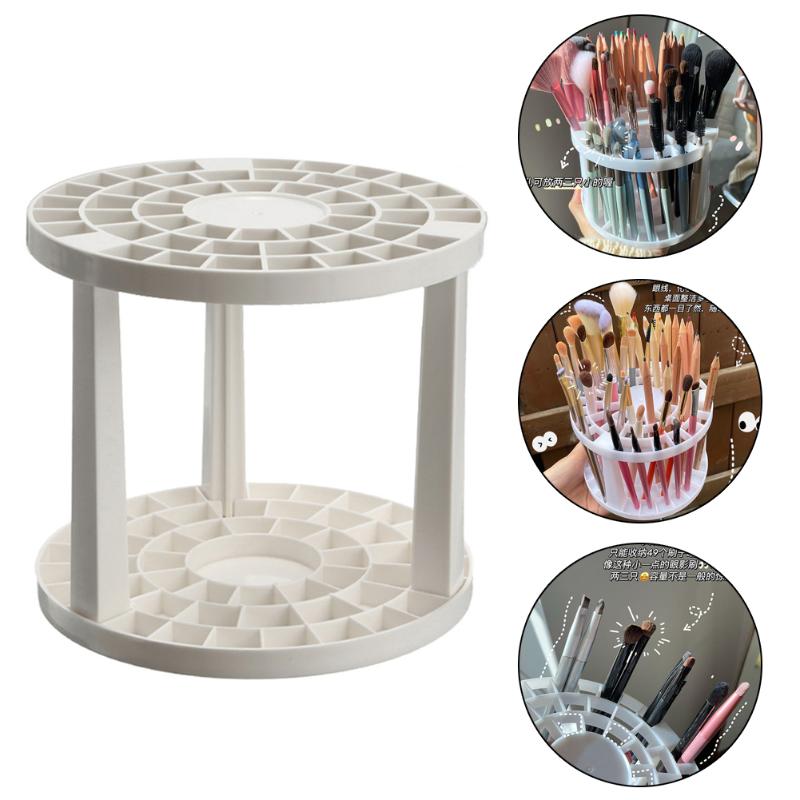 

Makeup Brushes Portable Eyebrow Pencil Eyeliner Brush Stand Hanger Multifunctional Lipstick Holder Make-up Cosmetic Tool Pen OrganizerMakeup