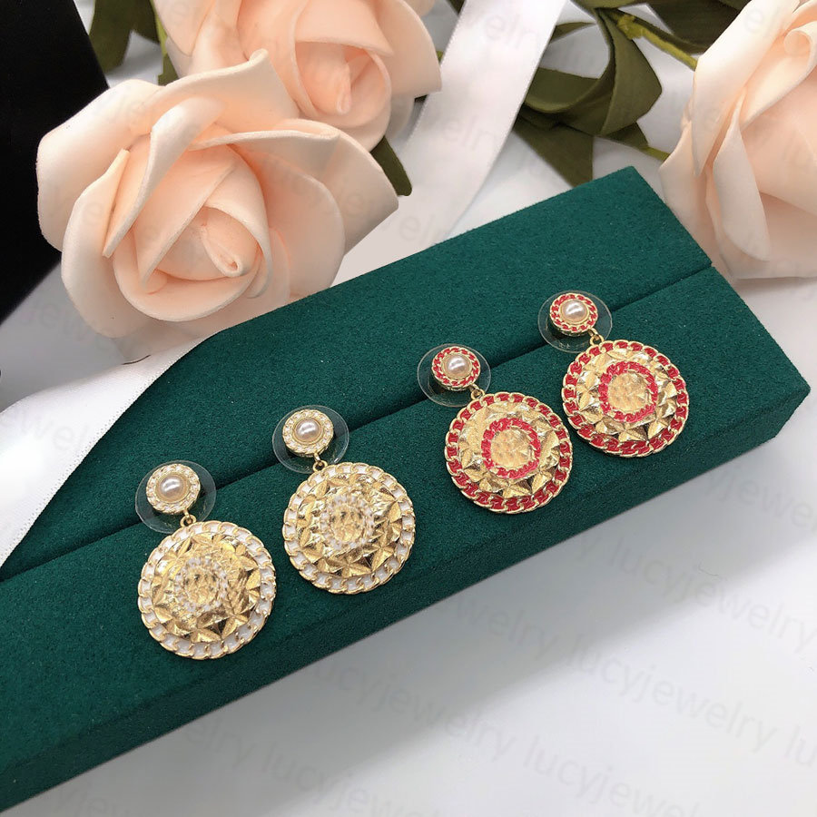 

Luxury Designer Earrings Fashion Classic Lady Ear Stud Woman's Elegant Temperament Jewelry 7 Styles High Quality