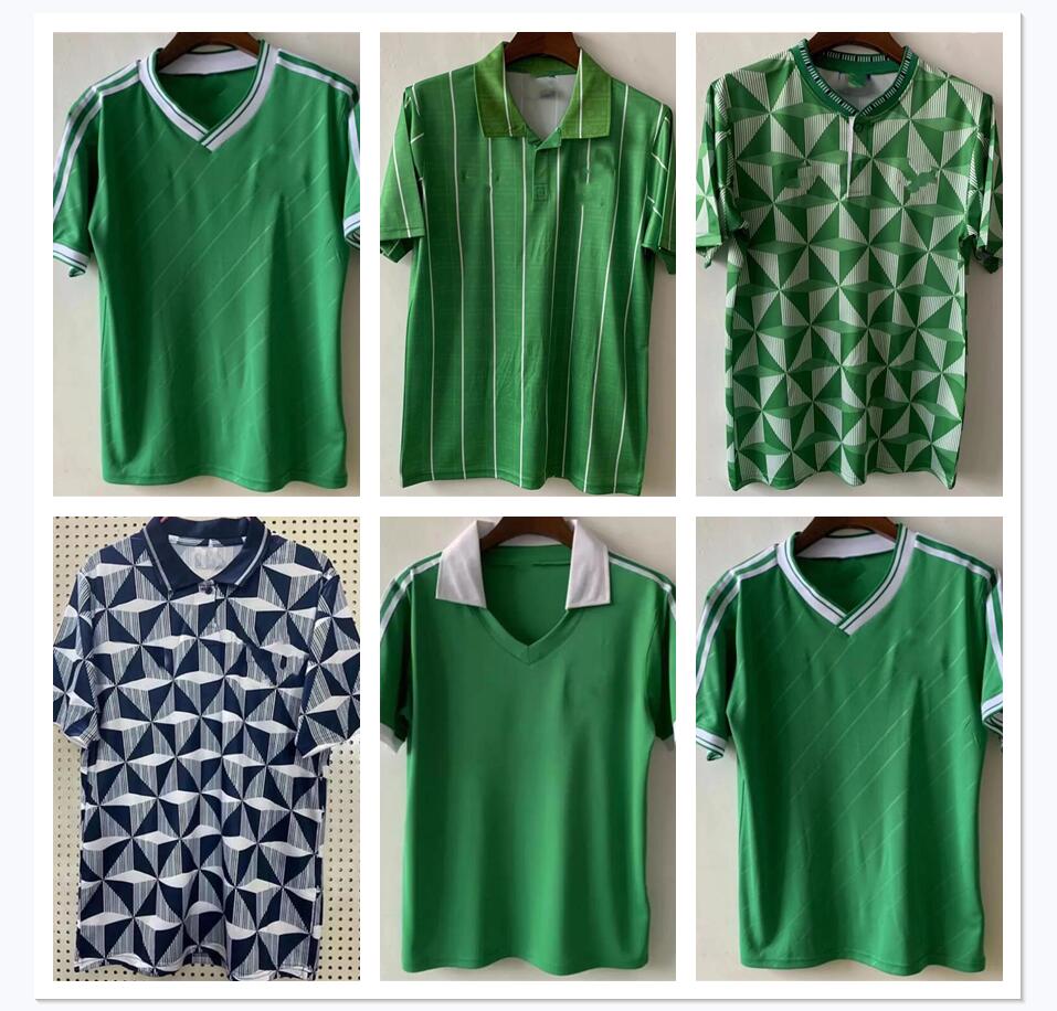 

Northern Ireland Retro Soccer Jerseys 1979 1988 1990 1993 Home Away Classic Vintage Jersey George EVANS LEWIS SAVILLE DAVIS WHYTE LAFFERTY McNAIR Football Shirt 2XL, White