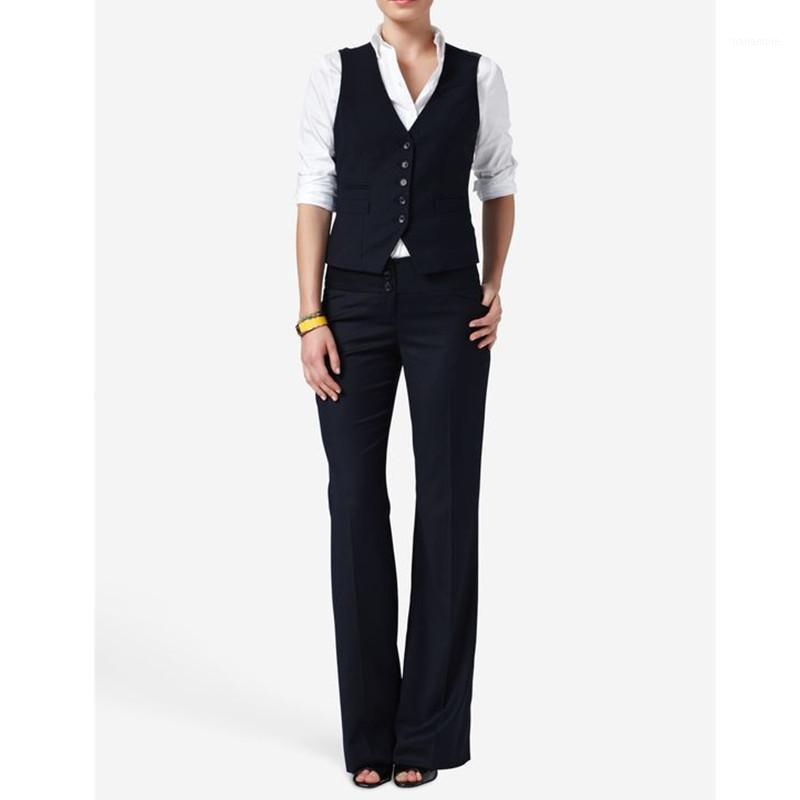 

Casual And Womens Formal Wear Pantsuits Sale Women Ladies Business Office Suit Vest+Pants Arrival Tuxedos, Choose color chart