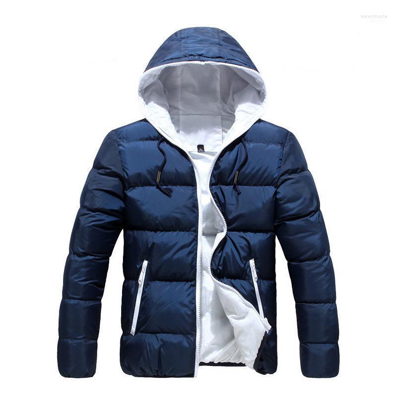 

Men's Down & Parkas Brand 5XL Men Winter Casual Hooded Thick Padded Jacket Zipper Slim And Women Coats Parka Outwear Warm Male Kare22, Red