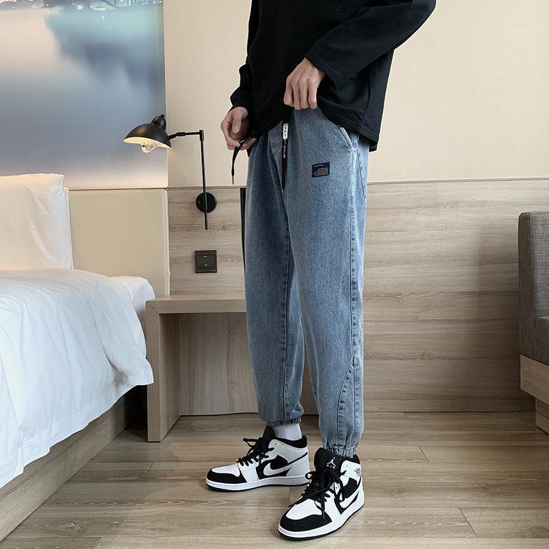 

Men's Jeans DYB&ZACQ Summer Black Blue Cargo Men Streetwear Denim Jogger Pants Baggy Harem Jean Trousers Plus Size 6XL 7XL 8XLMen's Bert