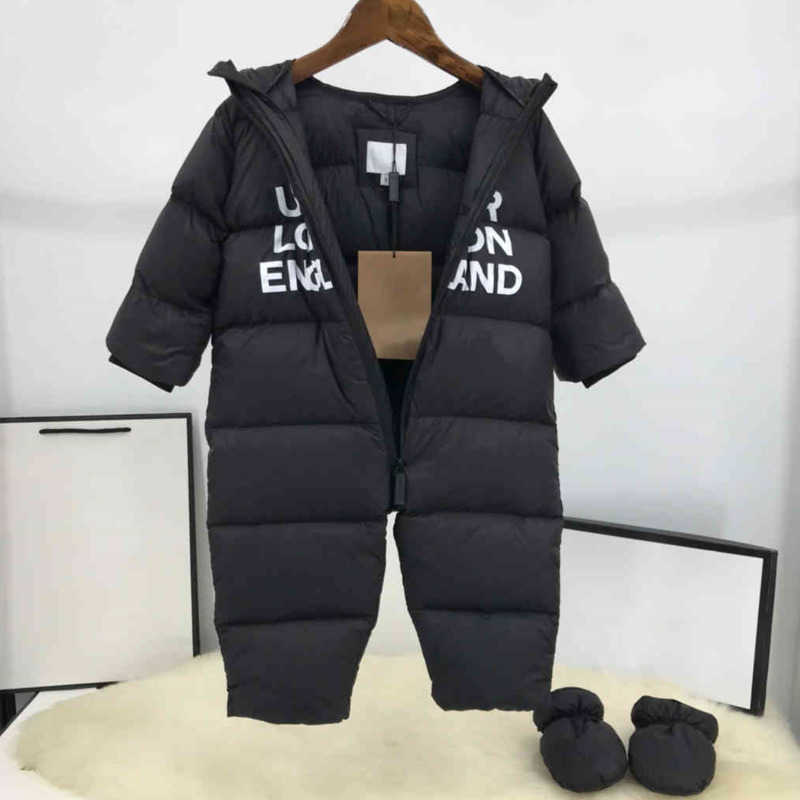 

Jacket Baby Bodysuit High-quality Rompers 98% White Goose Down Padding Free Of Charge The Same Gloves Letter Designer
