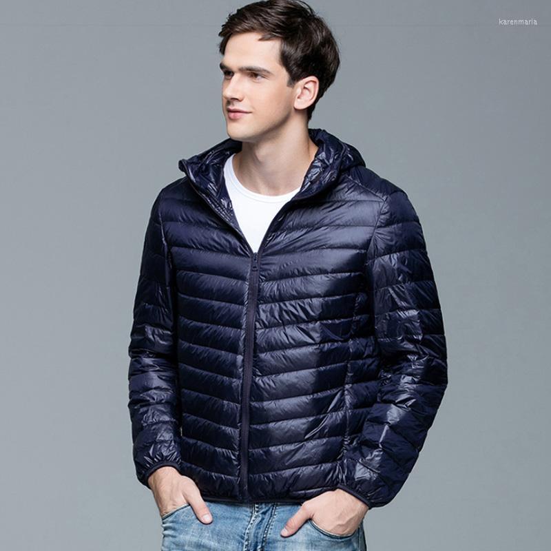 

Women's Down & Parkas 2022 Men Winter Coat Fashion Hooded White Duck Jackets Plus Size Ultralight Portable Slim Kare22, Black