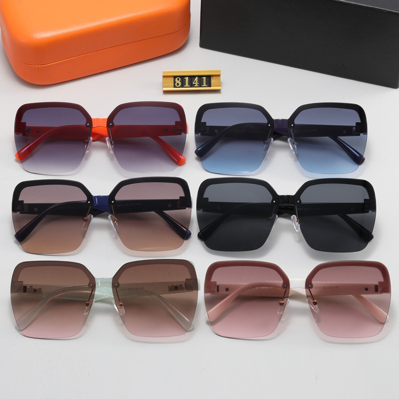 

Luxury Brand Designer Sunglasses Fashion Mens Womens Pilot Sun glasses UV400 Protection men eyeglass women spectacles with Original case and box Herm8141