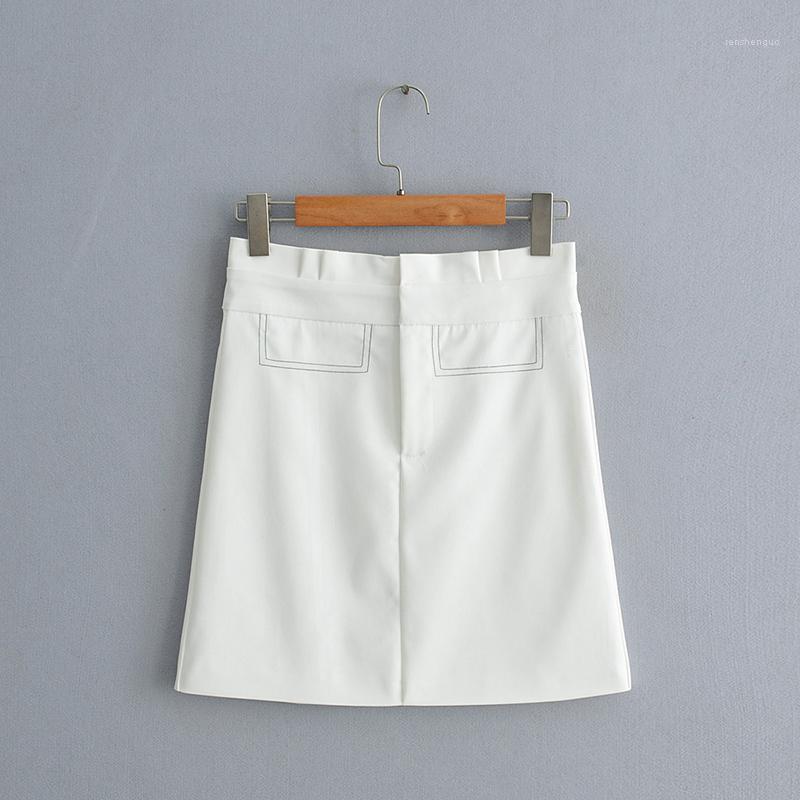 

Skirts VomVoa 2022 Spring Hepburn Style Temperament Fashion Retro High Waist Quality Half Skirt Female 1048, Black