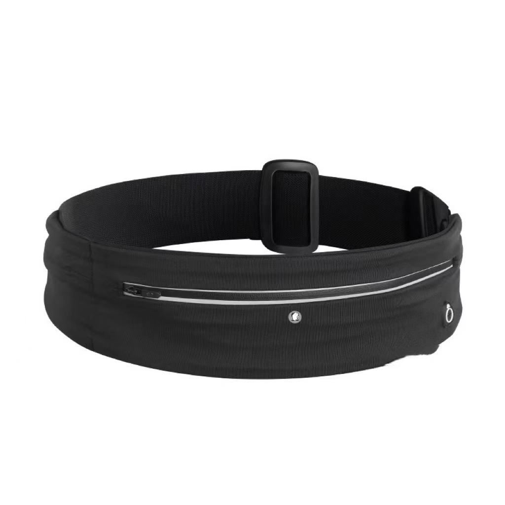 

lu waist bag yoga new multi-function running belt marathon sports pocket sports outdoor high quality with brand logo, Black