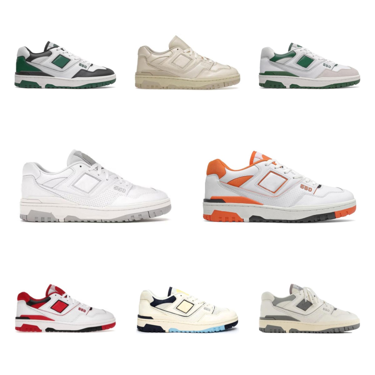 

BB550 B550 550 Running Shoes Men Women White Green Grey Cream Black UNC Syracuse Burgundy Cyan AURALEE Mens Trainers Outdoor Sports Sneaker, Box