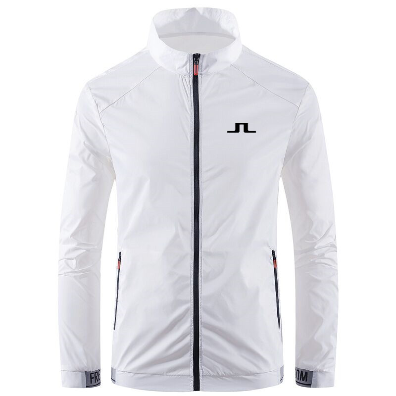 

NEW Mens Golf Jackets women Golf wear men Casual Sport coat Stand Collar Long Sleeve Zipper Coats Thin and light Golf clothing, Beowy