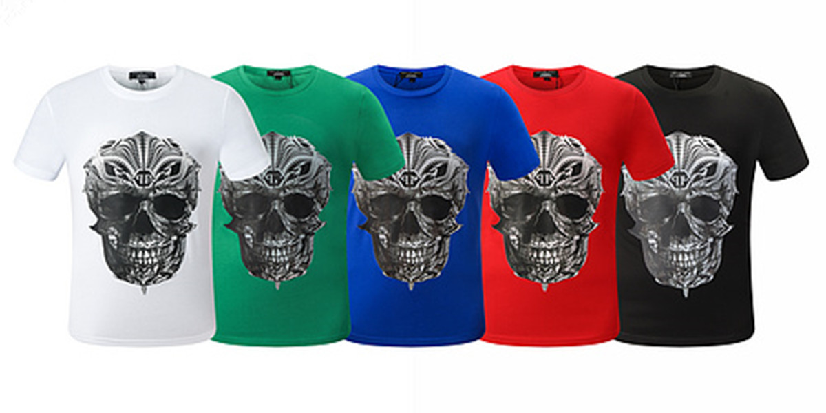 

22SS Phillip Plain Men designer PP Skull Diamond t shirt Short sleeve Dollar Brown bear Brand tee O-Neck high Quality Skulls TShirt tees tops PP1032, Dt994