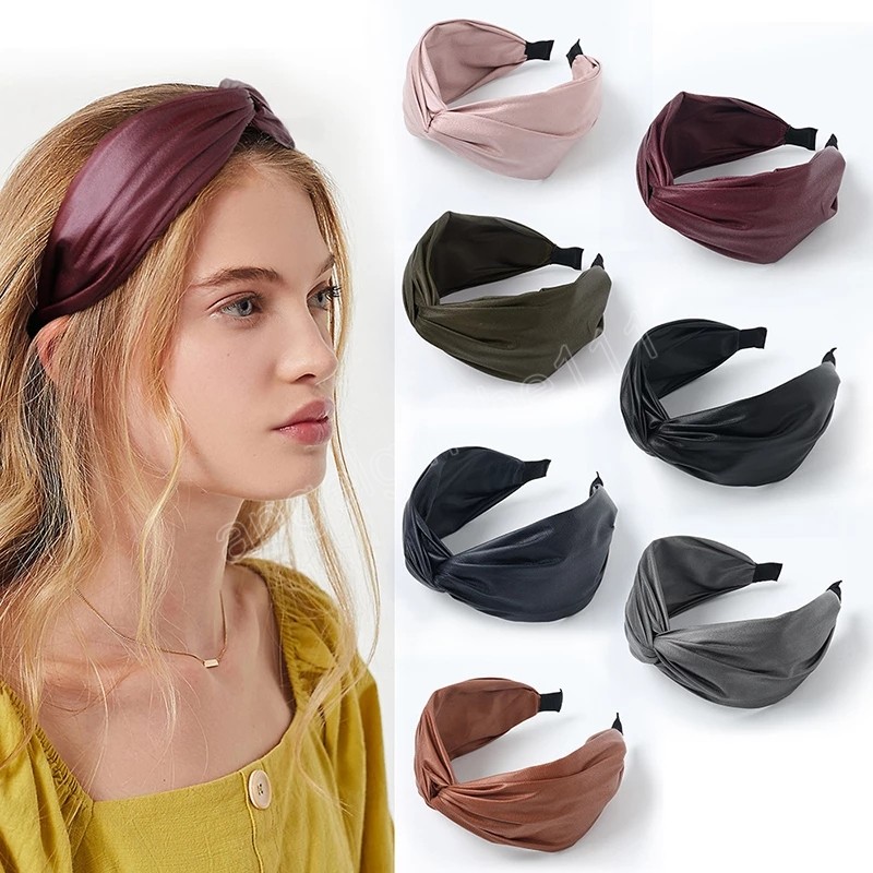 

Cross Knot Hair Hoop For Ladies Girls Fashion Lattice Bow Hairbands Chic Headband Hair Bands Women Hair Accessories, Mixed color