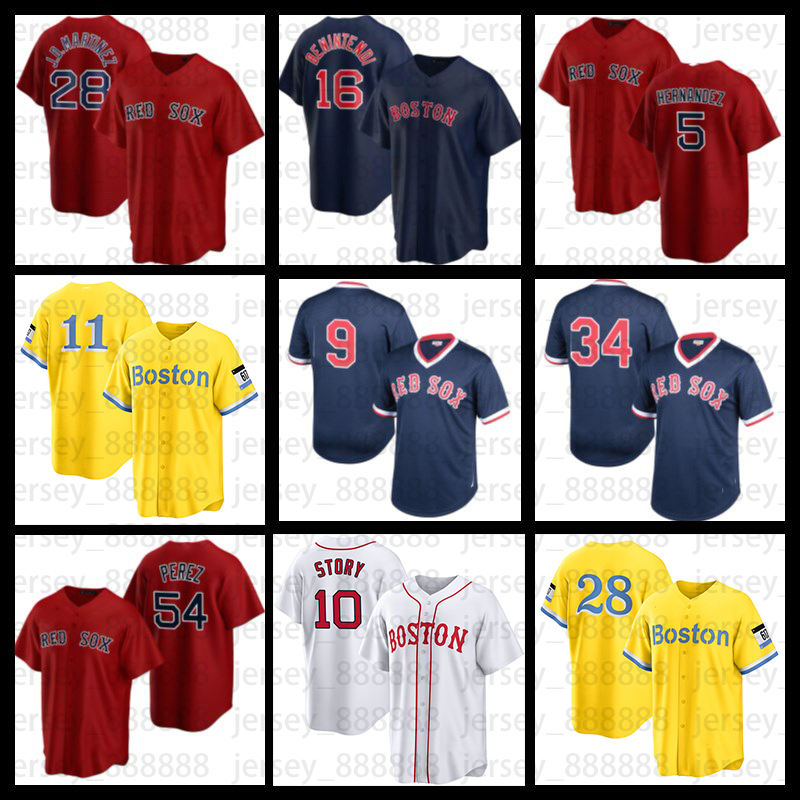 

Boston Red''Sox''Baseball Jerseys Trevor Story J.D. Martinez Enrique Hernandez Rafael Devers Jackie Bradley Chris Sale David Ortiz Ted Williams Matt Barnes, Custom cool base men jersey