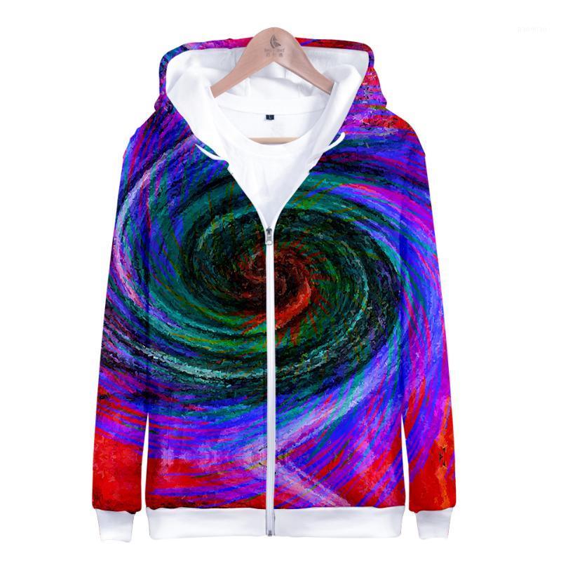 

Men's Hoodies & Sweatshirts 3D Funy Tie Dye Men/Women Colorful Hoodie Zipper Sweatshirt Mens Spring/Winter Pullover Zip Up Lovers Coats, 3dll-527