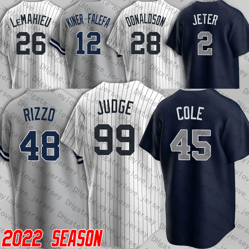 

99 Aaron Judge 2 Derek Jeter Jersey Baseball York Gerrit Cole Anthony Rizzo Giancarlo Stanton Jerseys DJ LeMahieu Josh Donaldson Joey Gallo Aaron Hicks Rivera, Woman custom jersey (yj)