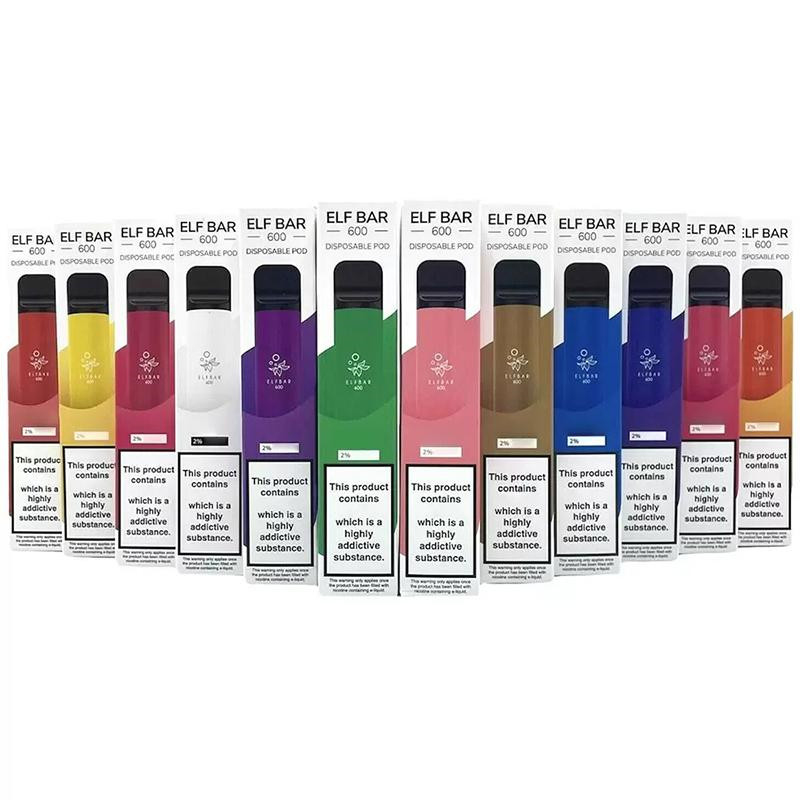 

Elf Bar Disposable E cigarettes Pod Device Kit 550mAh Battery 600 Puffs 2ml Prefilled Pods Cartridges VS Max Plus Bar IN STOCK