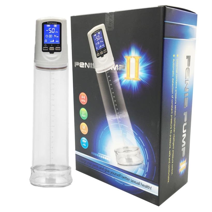 

Male Electric Cock Pump Enlarger USB Rechargeable Automatic Enlargement Vacuum Pump Dick Enhancement erior Massage Care301d
