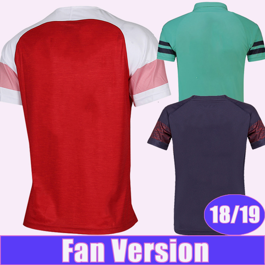 

2018 2019 Mens Soccer Jerseys Home Red Away Black 3rd Green Short Sleeves Football Shirts Fashion Adult Uniforms Low price Sales, Qm3419 18 19 home no patch