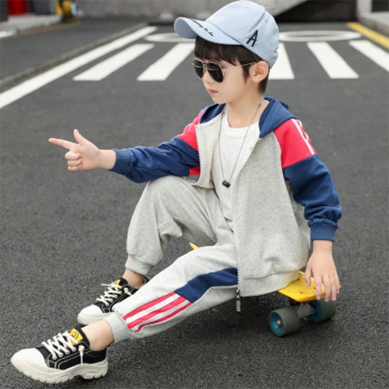 

Clothing Sets Baby Clothes Kids Boy Spring And Autumn Style Boy's Two-Piece Sportswear With Zipper Suits Boys, Green