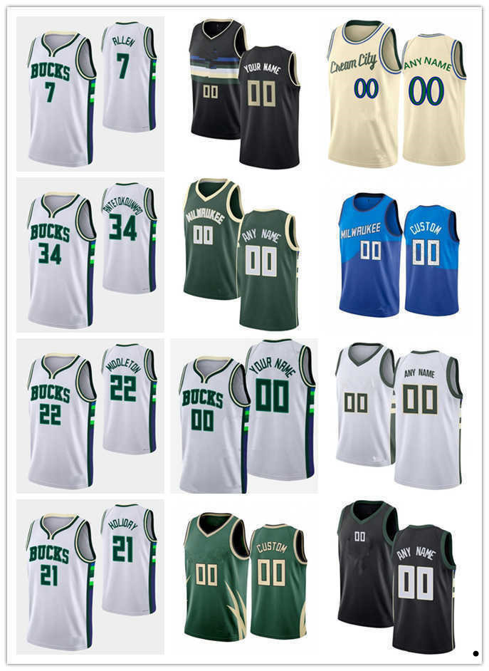 

Custom 75th Basketball Jerseys Men Women Youth Giannis 34 Antetokounmpo Khris 22 Middleton Jrue 21 Holiday Bobby 9 Portis Jr 7 Grayson Allen Jersey, Color