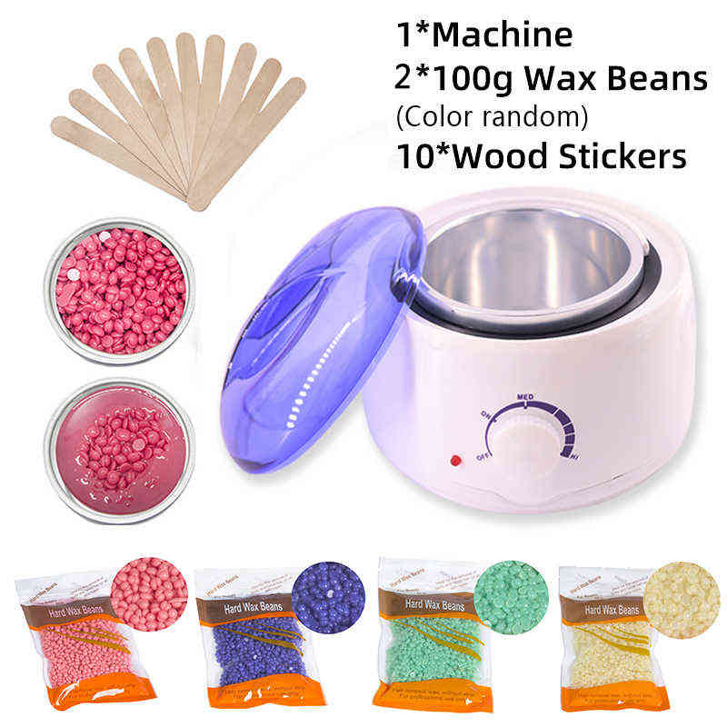 

NXY Epilator Wax Machine Heater Dipping Pot Hair Removal Beans Wood Stickers ing Kit Cera Depilatoria Depilation 0418