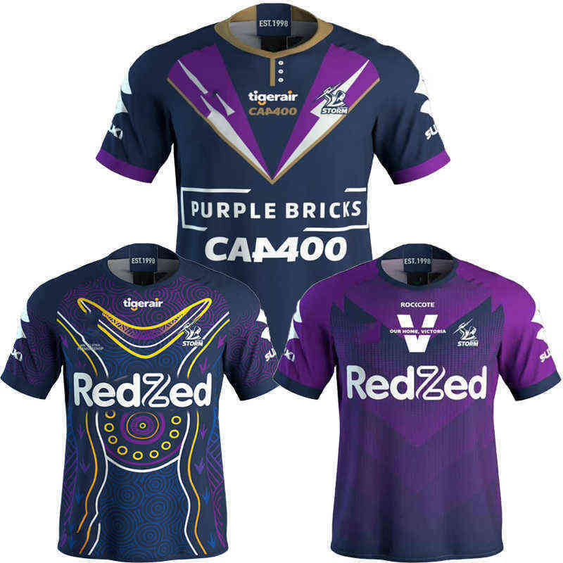 

2020 Melbourne Storm Premiers Replica Indigenous Rugby Jersey Shorts Shirt Size, 400
