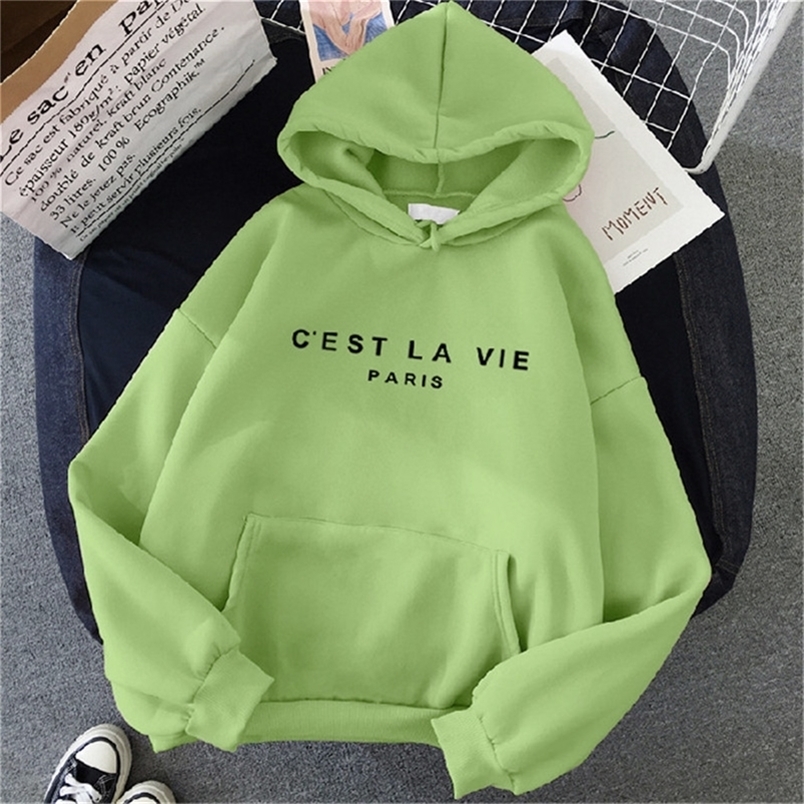 Sweat-shirt à capuche pour femmes, Streetwear, lettres imprimées, automne hiver, manches longues, Harajuku, pulls féminins, sudadera mujer 220817